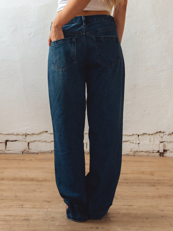 HARLOW BAGGY BOYFRIEND JEAN - DARK WASH