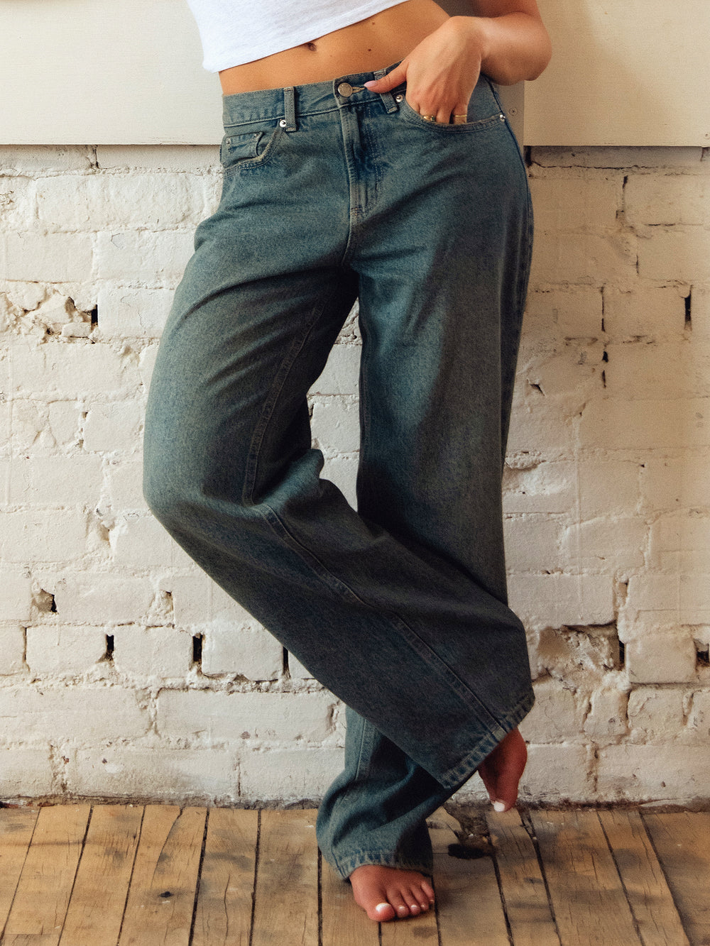 HARLOW BAGGY BOYFRIEND JEAN - BLUE