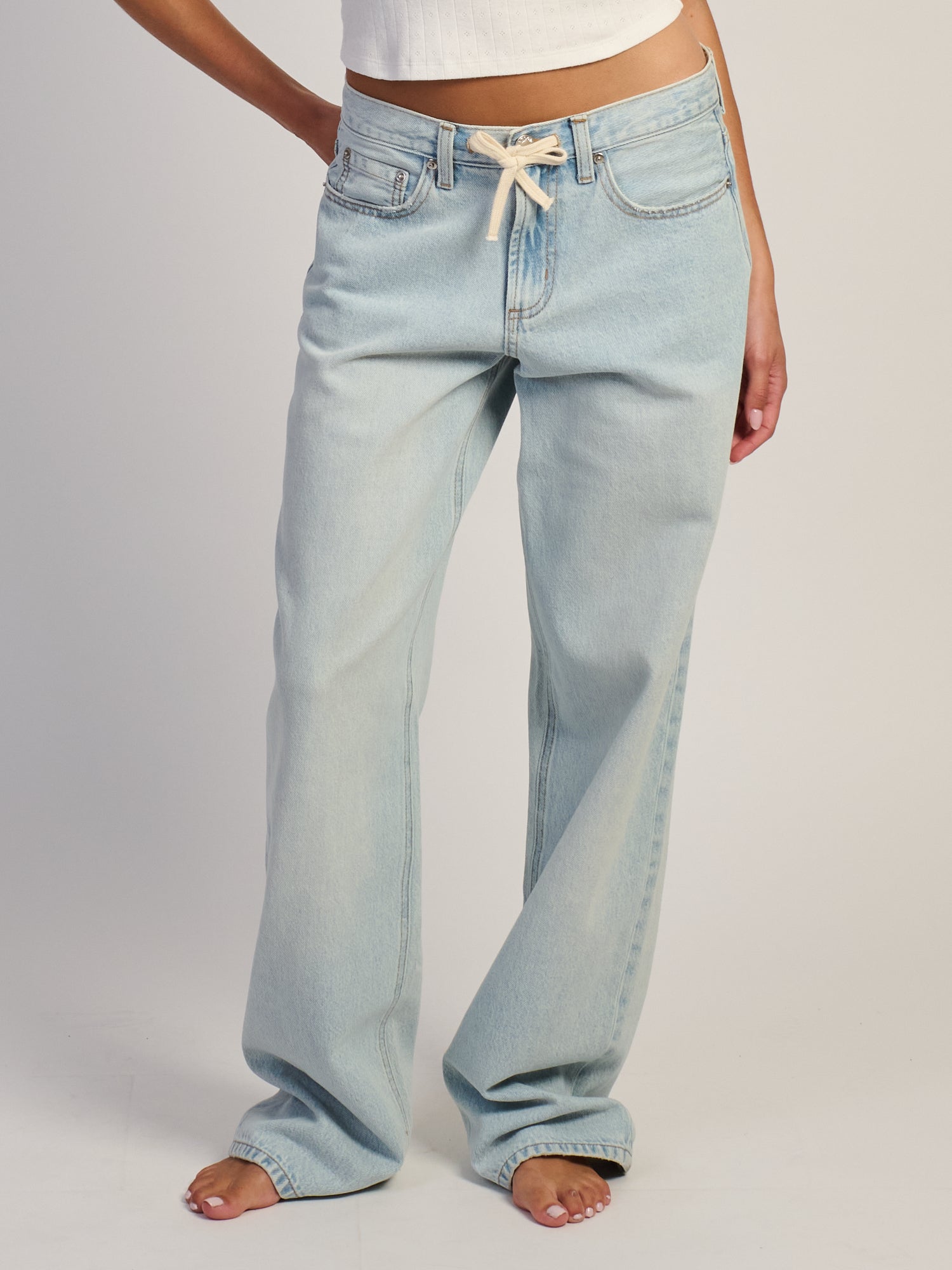 HARLOW BAGGY BOYFRIEND JEAN-TIE TWIST