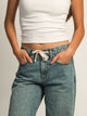 HARLOW HARLOW BAGGY BOYFRIEND JEAN TIE WAIST - MID WASH - Boathouse