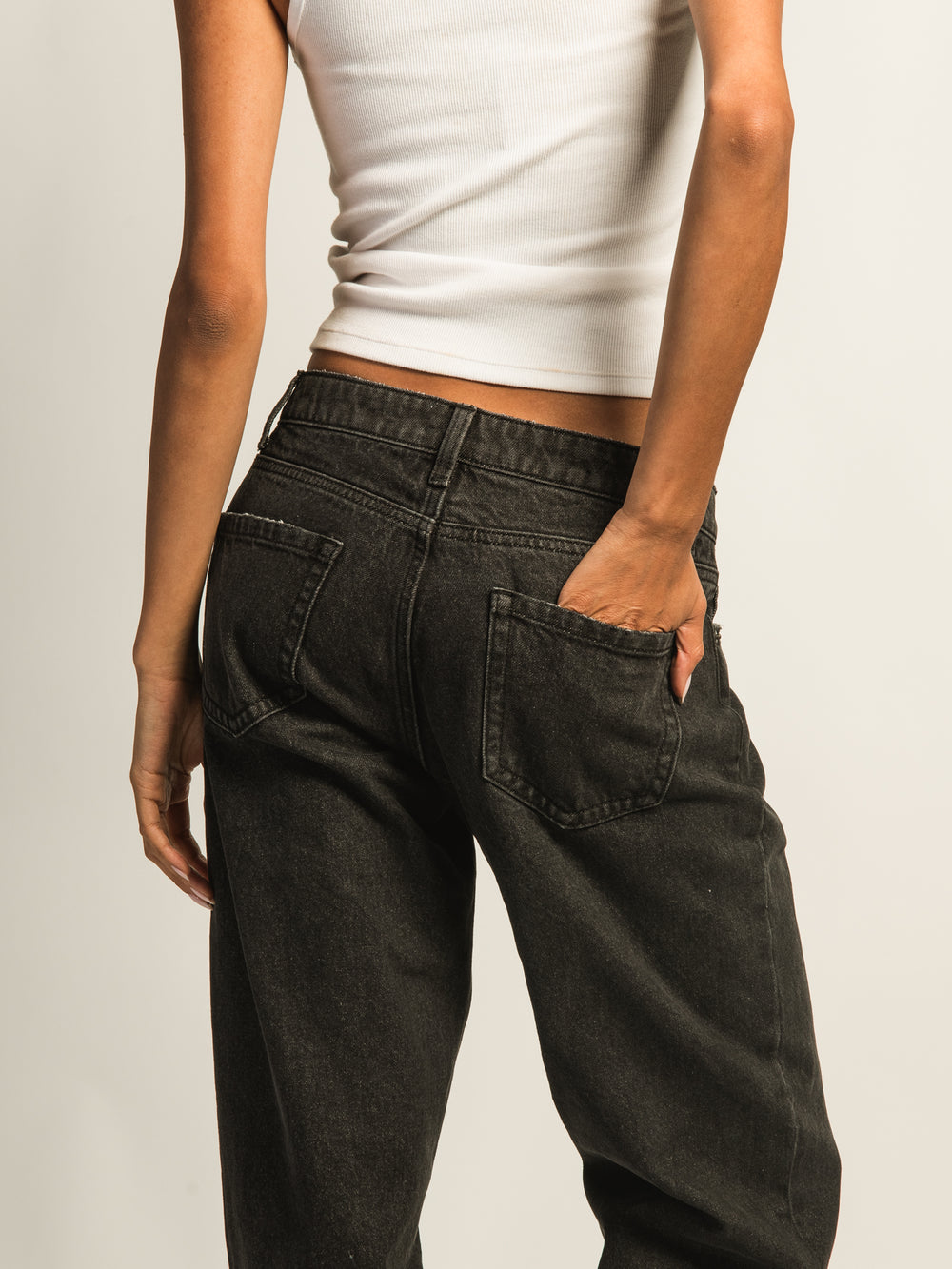 HARLOW BAGGY JEAN - BLACK