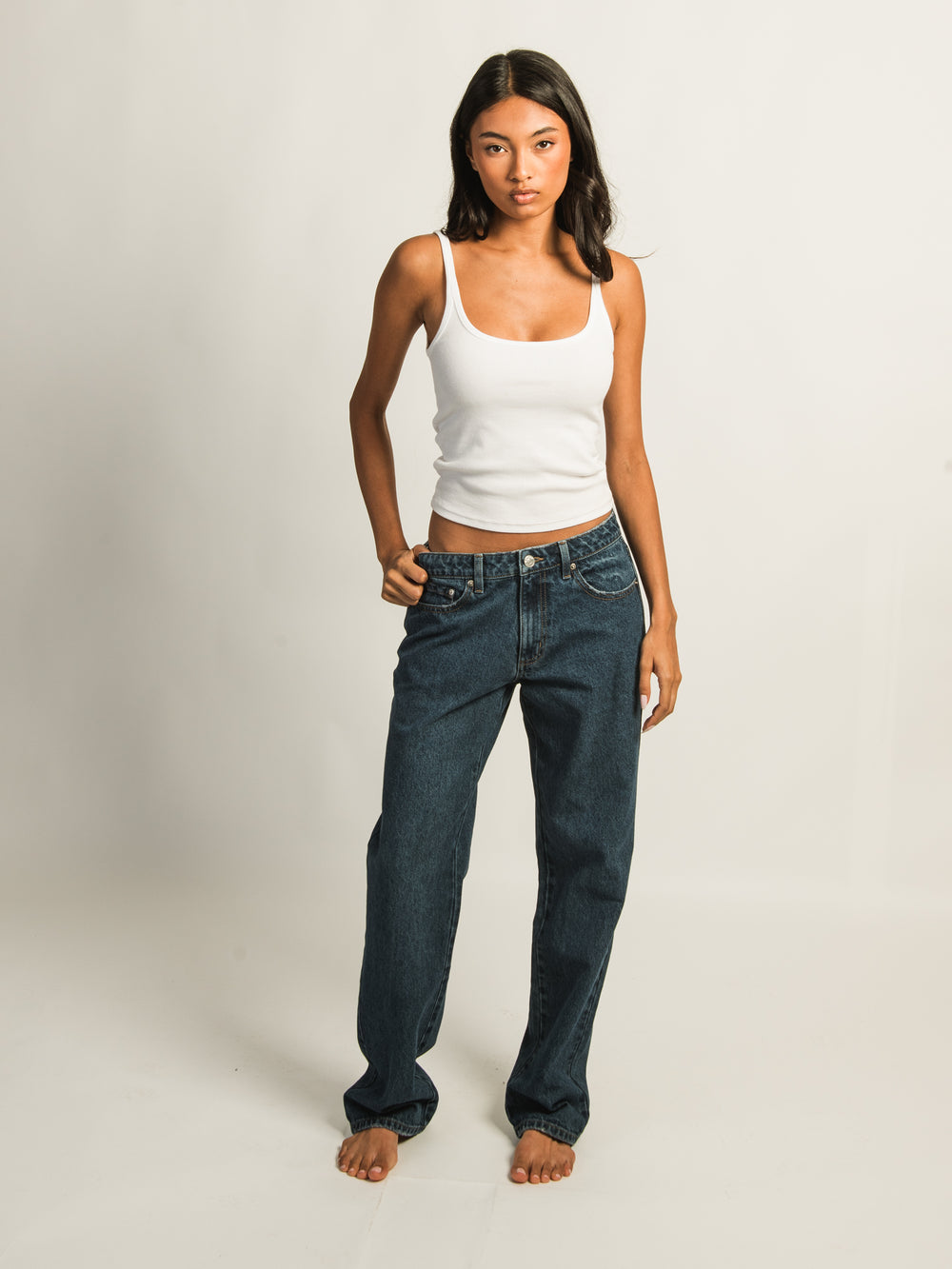 HARLOW BAGGY JEAN - DARK WASH