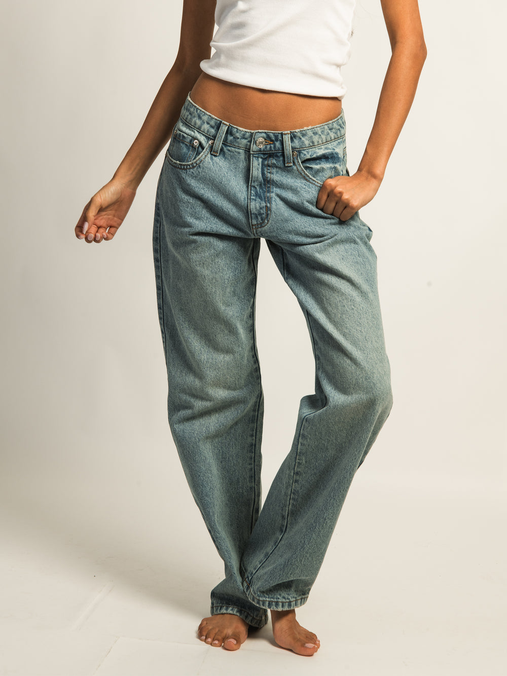 HARLOW BAGGY JEAN - MID WASH