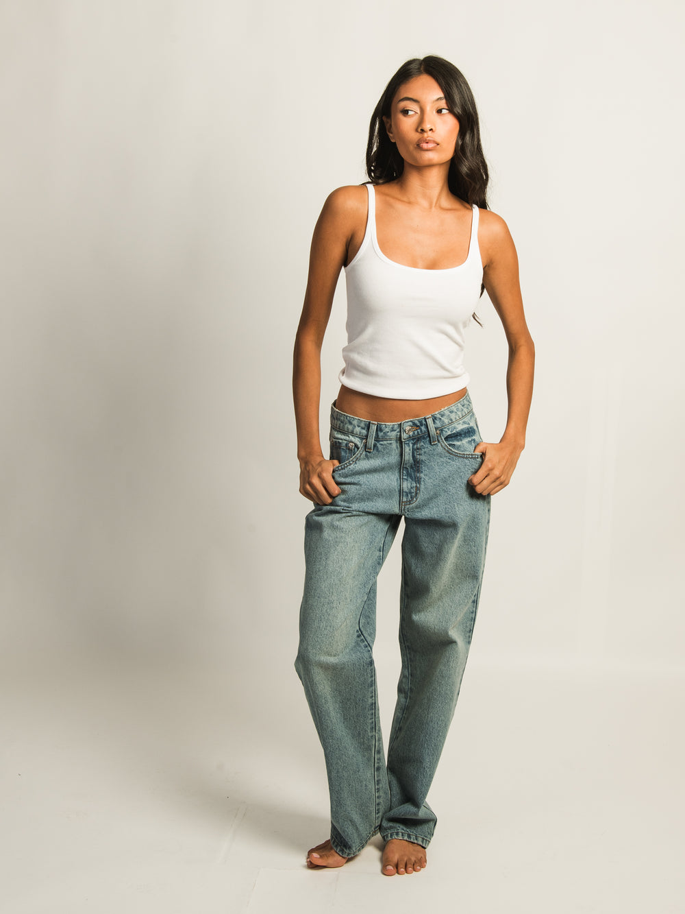 HARLOW BAGGY JEAN - MID WASH