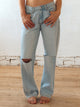 HARLOW HARLOW BAGGY DISTRESSED JEAN - Boathouse
