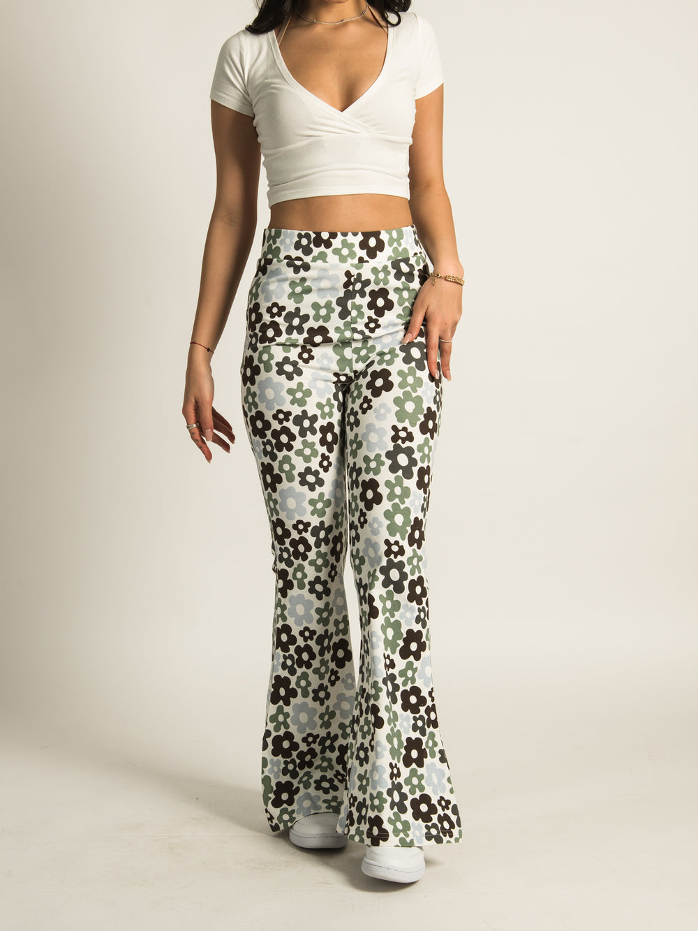 HARLOW HIGHRISE PRINT FLARE PANT  - CLEARANCE