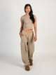 HARLOW HARLOW ANDI CARGO SWEATPANTS - MOCHA - Boathouse