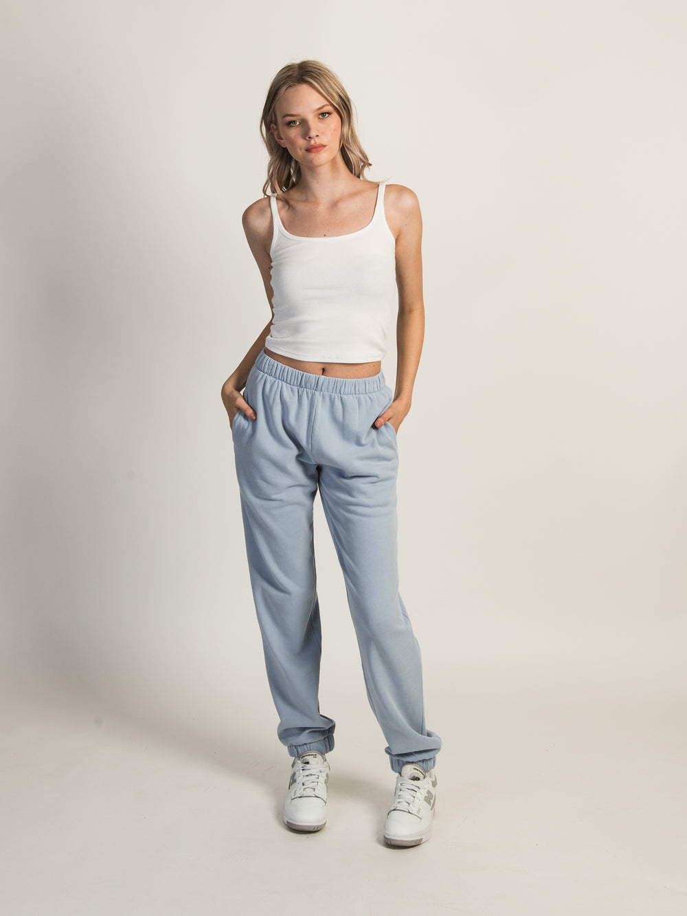 HARLOW JORDANA RELAXED SWEATPANT - BABY BLUE