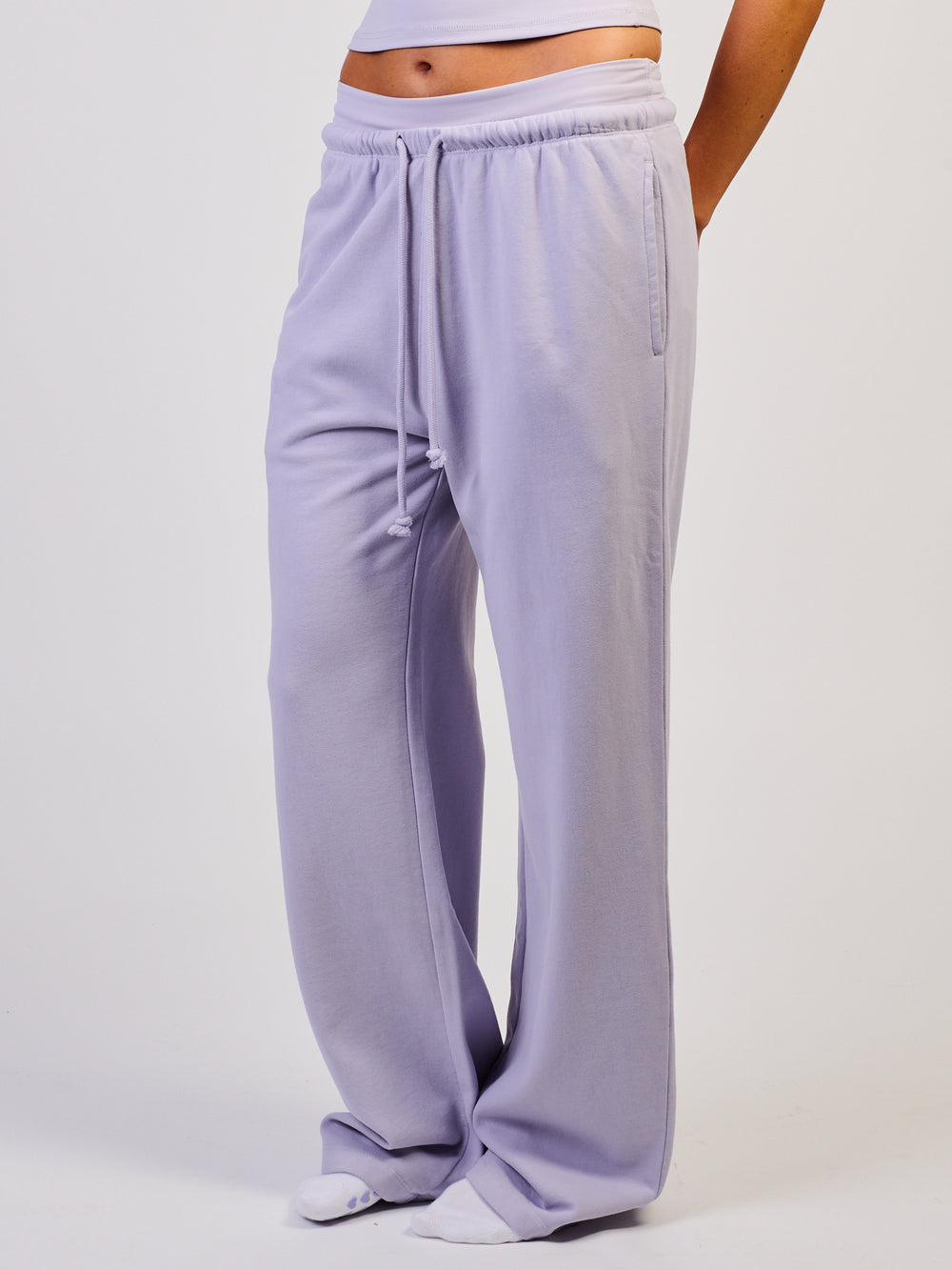 HARLOW HARLOW ACTIVE STELLA STRAIGHT LEG SWEATPANT - LILAC - Boathouse