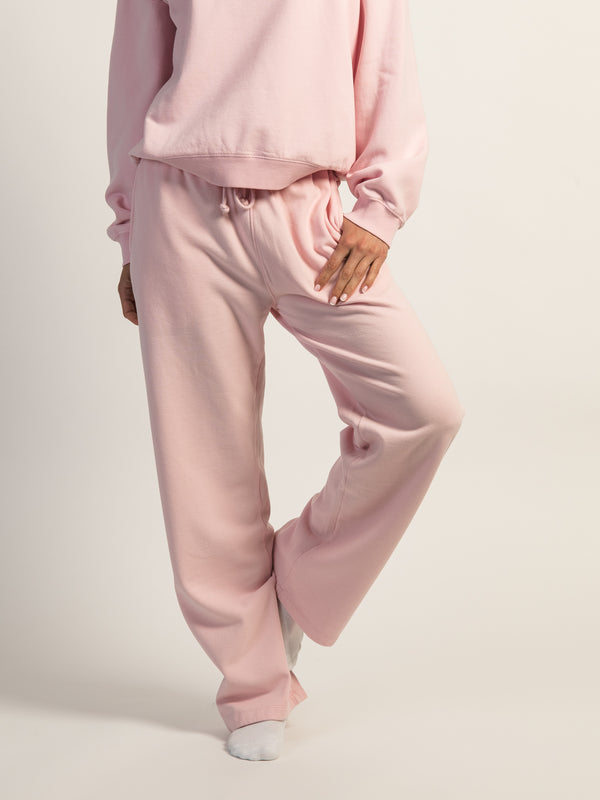 HARLOW STELLA STRAIGHT LEG SWEATPANT - LIGHT PINK
