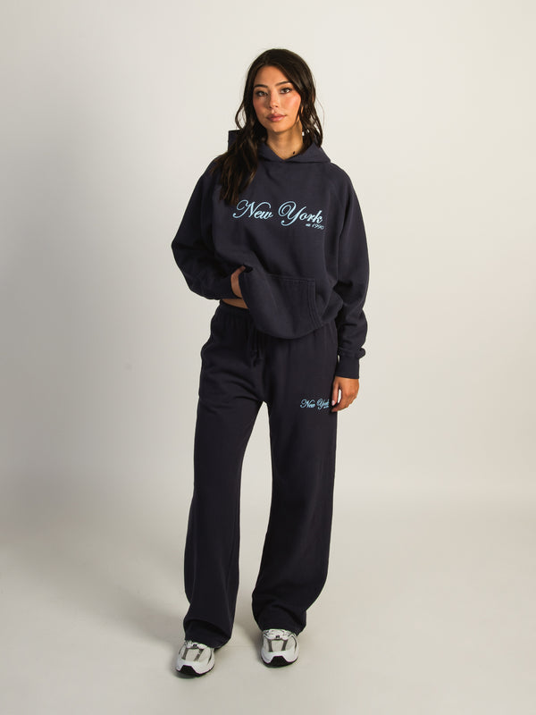 HARLOW STELLA STRAIGHT LEG SWEATPANT - NEW YORK