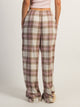 HARLOW HARLOW PLAID PANT - PINK - Boathouse