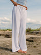 HARLOW HARLOW LANA LINEN PANT - WHITE - Boathouse