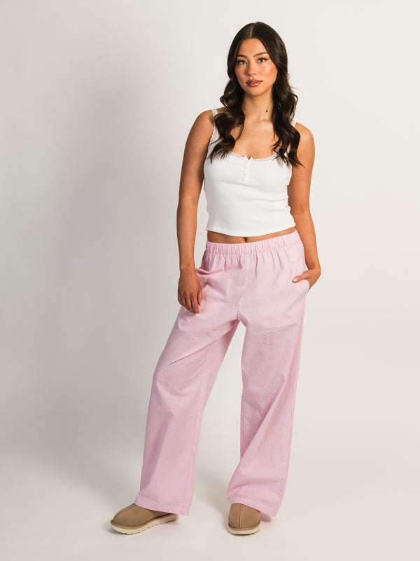 HARLOW TAYLOR PANT - PINK/WHITE