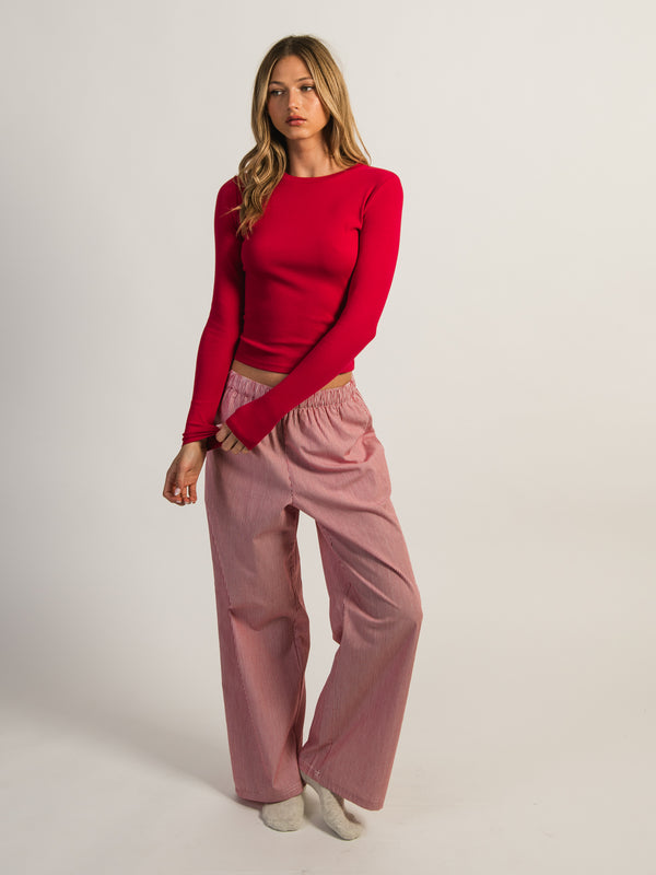 HARLOW TAYLOR PANT - RED