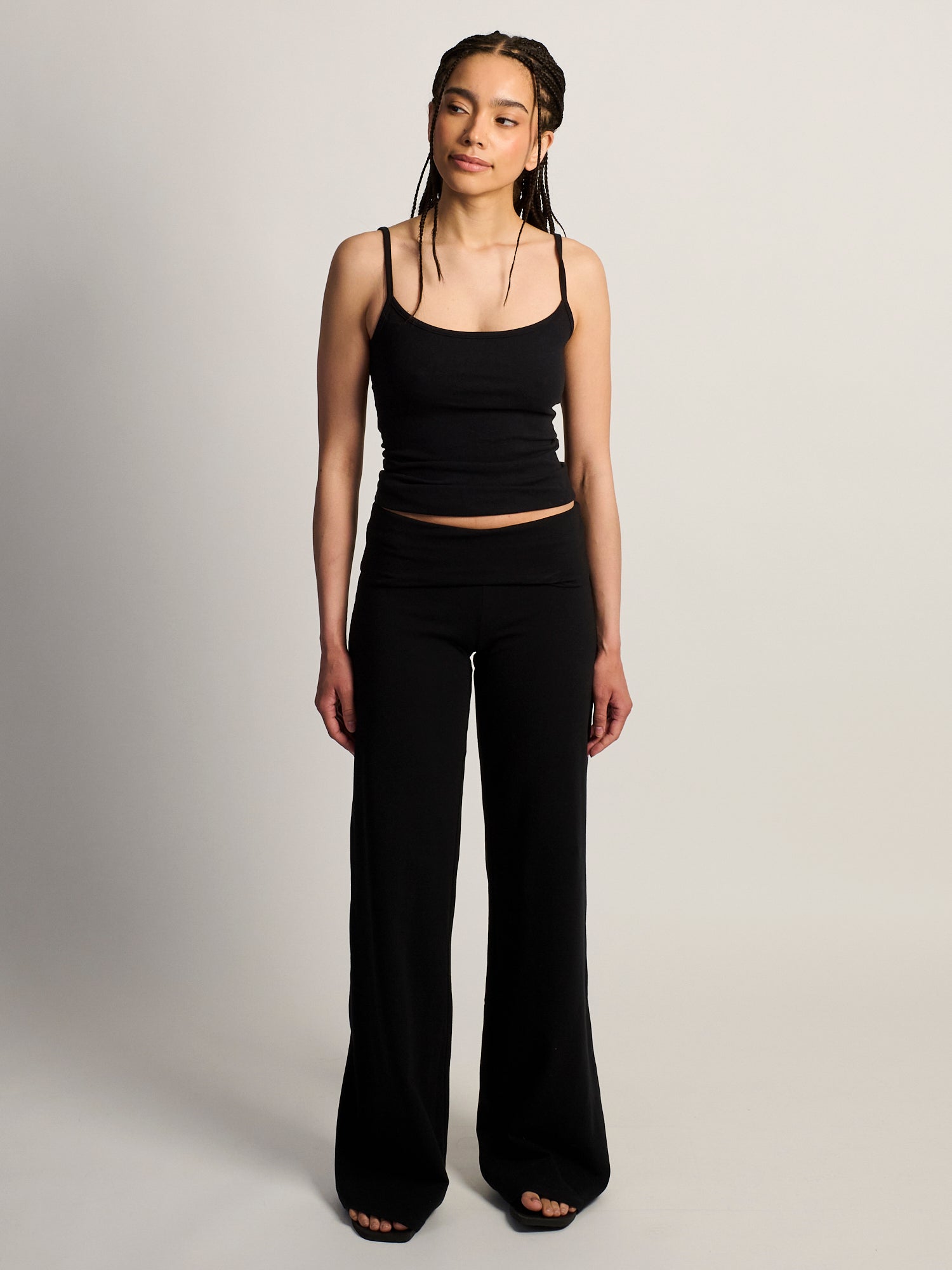 HARLOW ESSENTIAL FOLDOVER WIDE LEG PANT