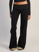 HARLOW HARLOW ESSENTIALS FOLDOVER PANT - BLACK/WHITE - Boathouse