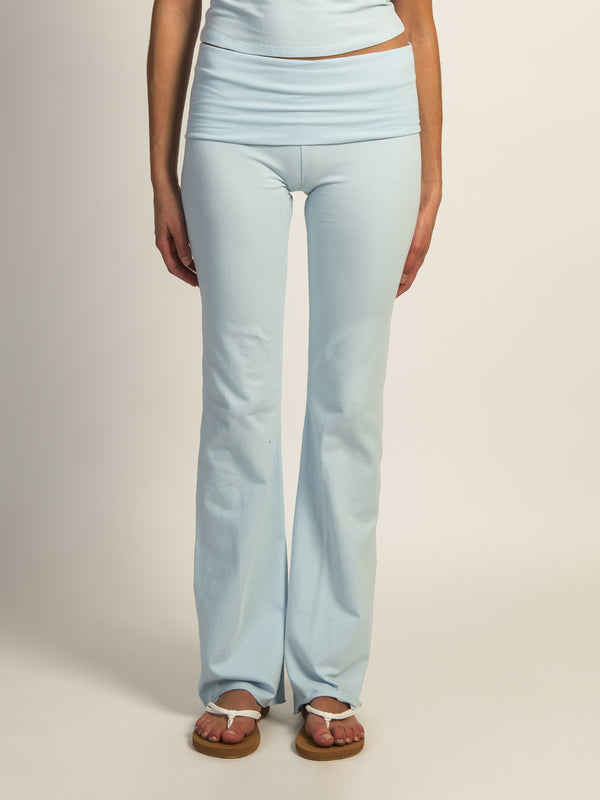 HARLOW GIA FOLDOVER PANT - BLUE