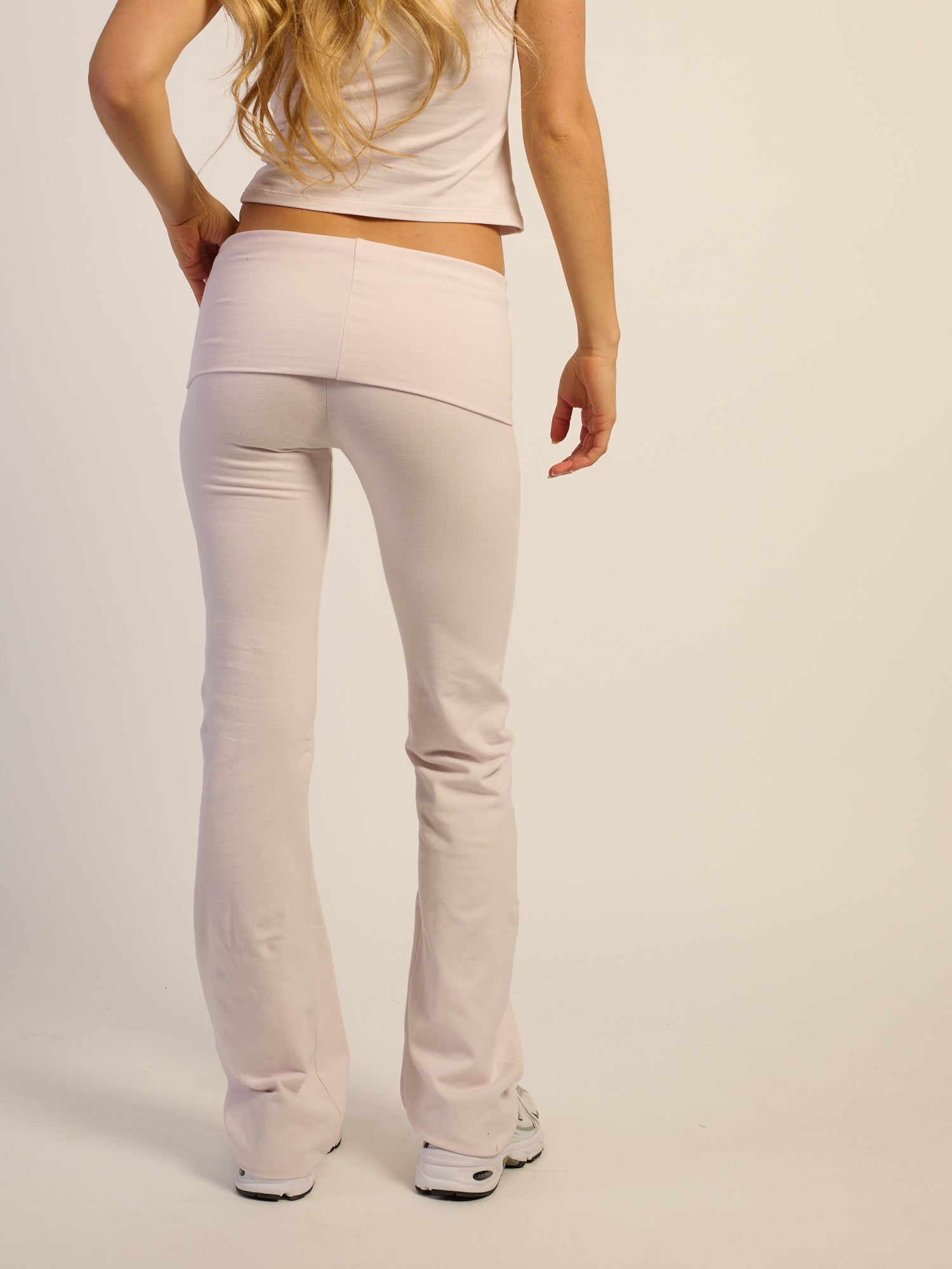 HARLOW ESSENTIAL FOLDOVER PANT - BABY PINK