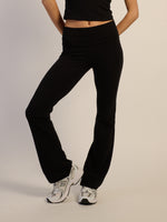 HARLOW ESSENTIAL FOLDOVER PANT - BLACK