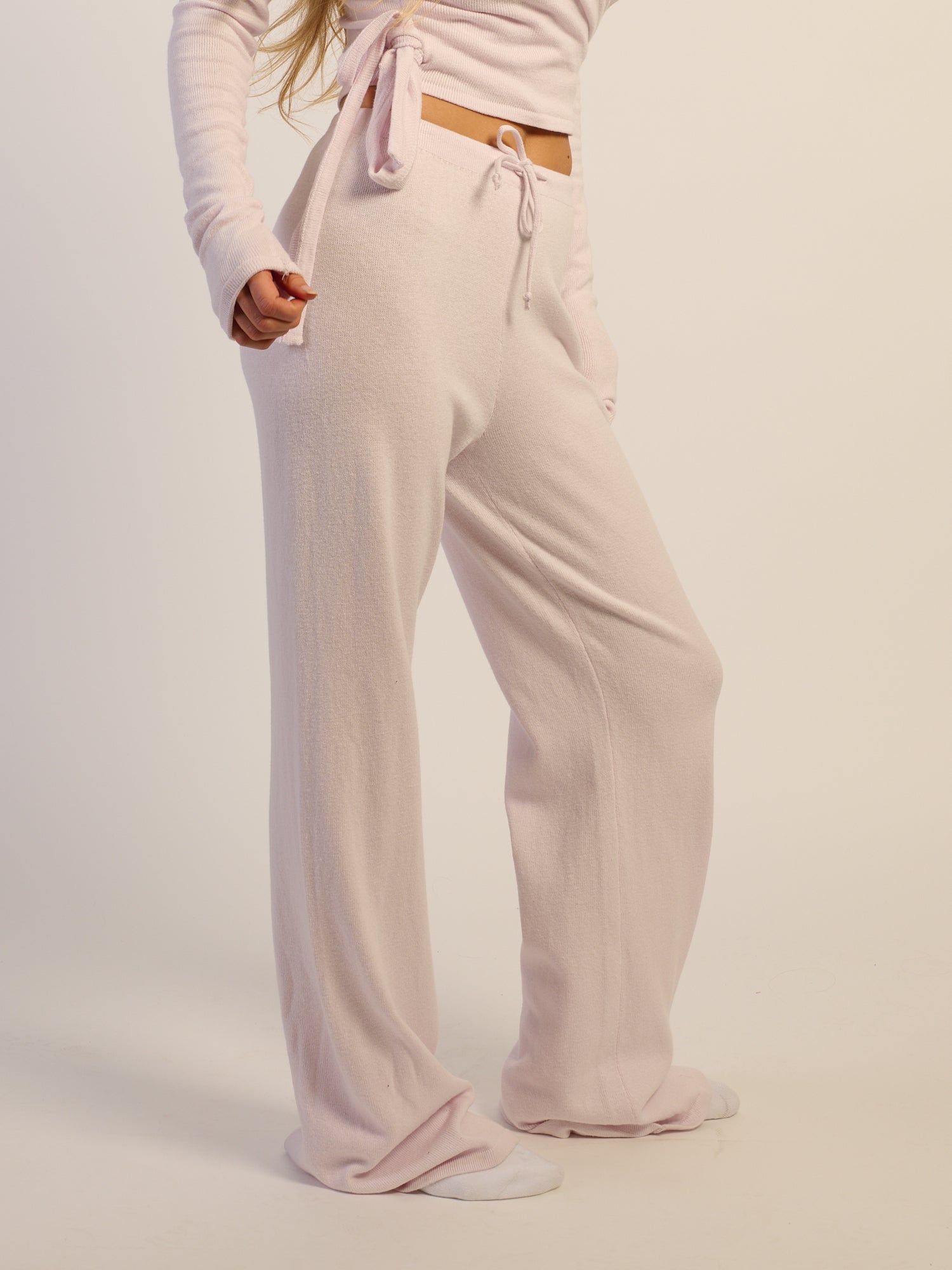 HARLOW PALOMA KNIT PANT - ROSE