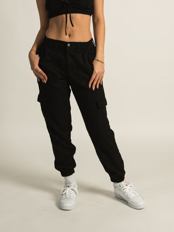 HARLOW ANDI CARGO SWEATPANTS - COAL