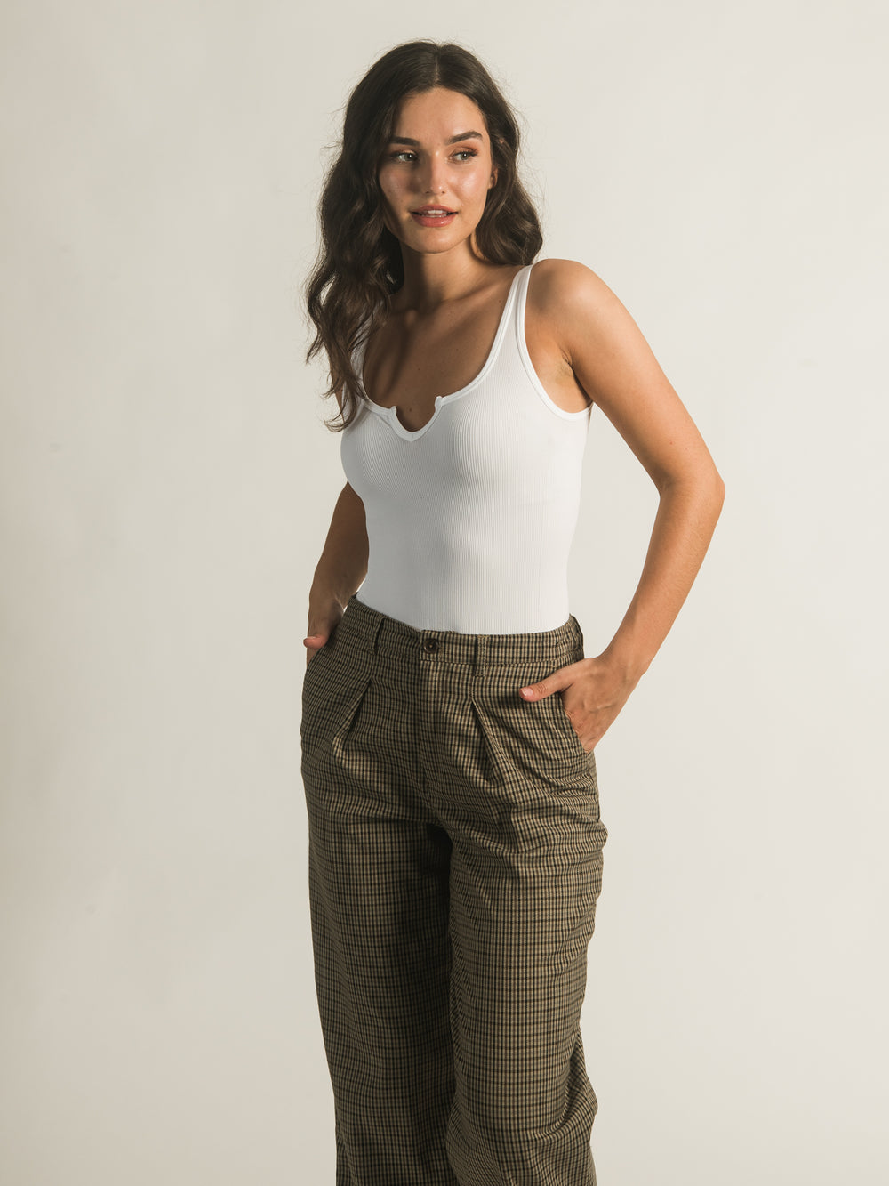 HARLOW HIGH RISE TROUSER PANTS - CLEARANCE