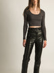 HARLOW HARLOW HIGH RISE VEGAN LEATHER PANTS - CLEARANCE - Boathouse
