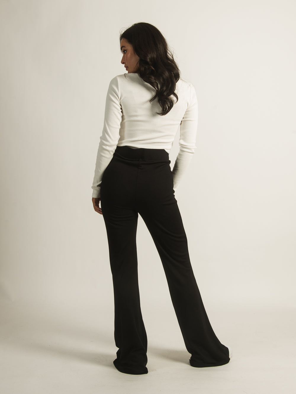 26 Best Black ribbed trousers outfits ideas  flared pants outfit, black  flare pants, outfits