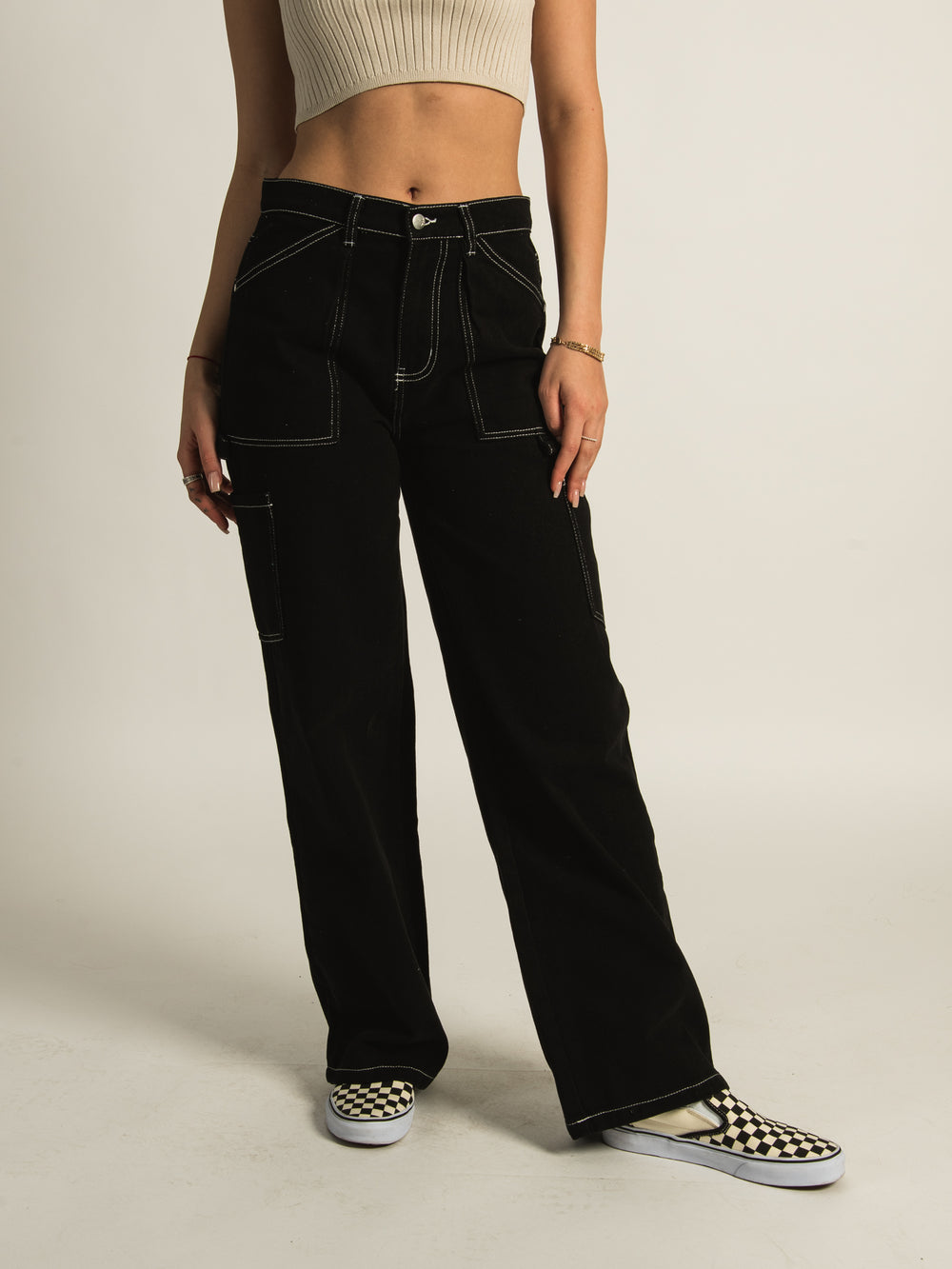 HARLOW WIDE LEG UTILITY PANT  - CLEARANCE