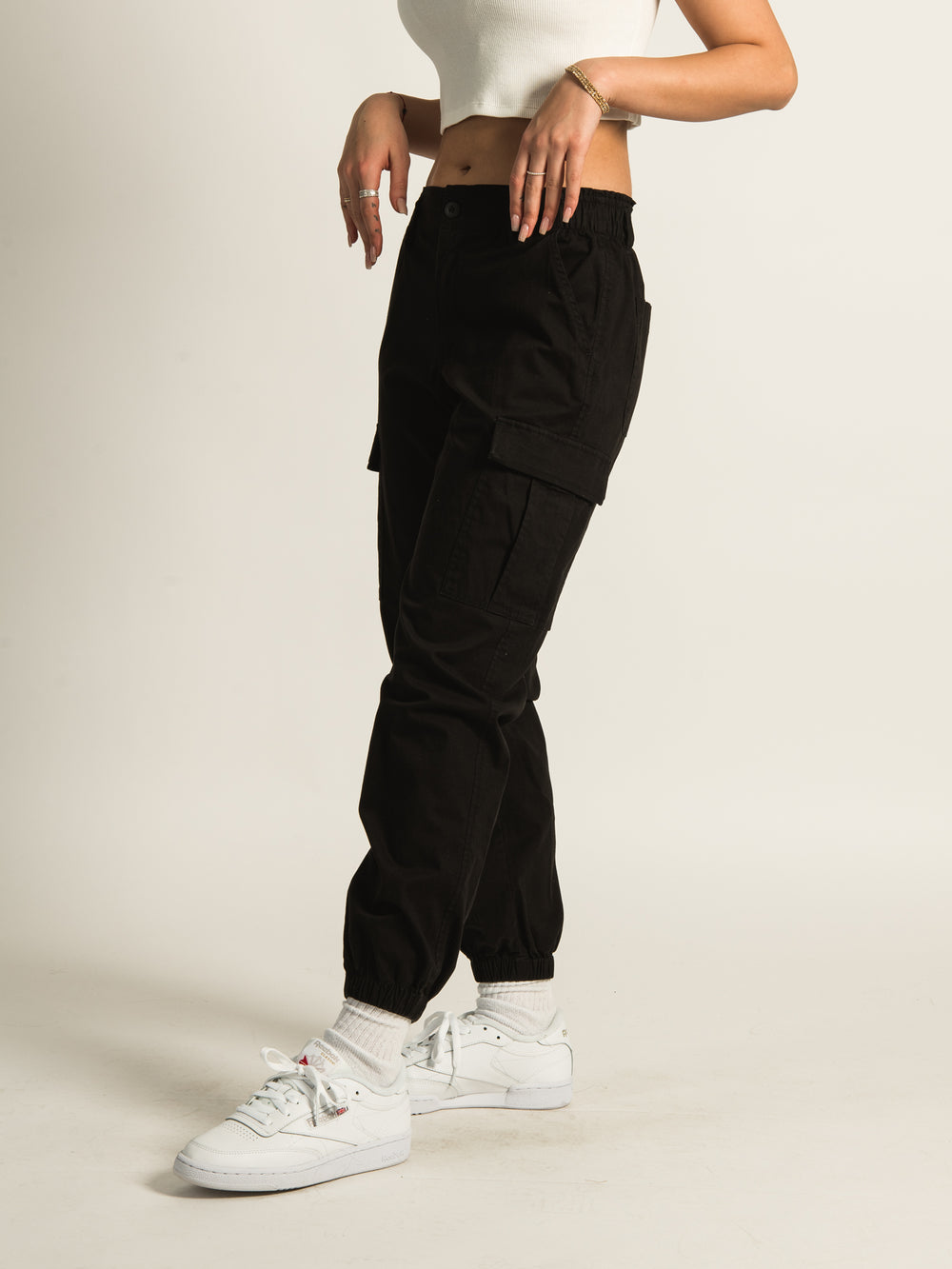 HARLOW HIGHRISE ELASTIC CARGO JOGGER - CLEARANCE