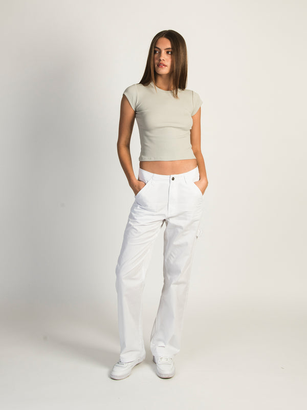 HARLOW DYLAN PANTS - WHITE - CLEARANCE