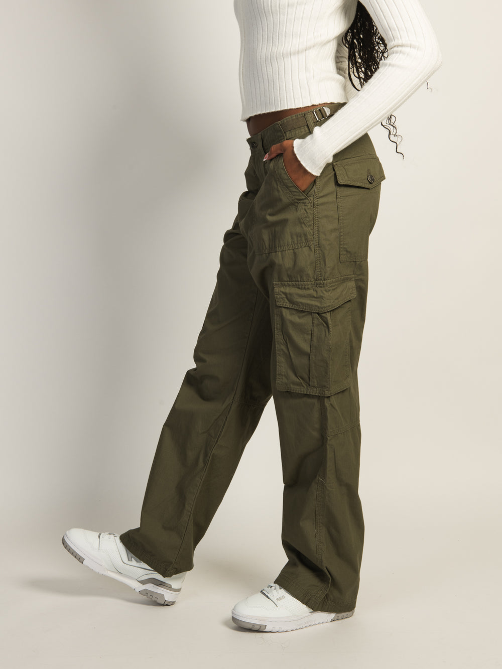 HARLOW SELENA CARGO PANT - ARMY