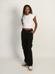 HARLOW HARLOW SELENA CARGO PANT - BLACK - Boathouse