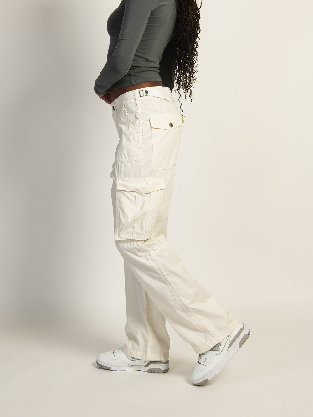 HARLOW SELENA CARGO PANT - OFF WHITE