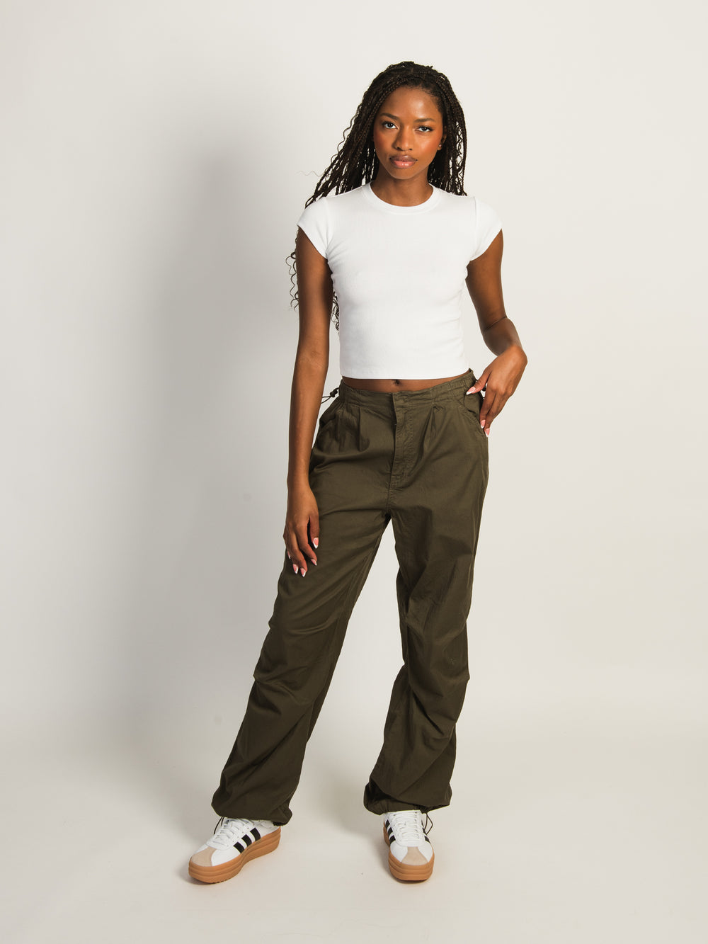 PANTALON PARACHUTE HARLOW PAXTON - ARMY