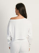 HARLOW HARLOW OFF-THE-SHOULDER LONG SLEEVE WAFFLE - Boathouse