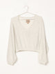 HARLOW HARLOW KAILAH V-NECK SWEATSHIRT - CLEARANCE - Boathouse