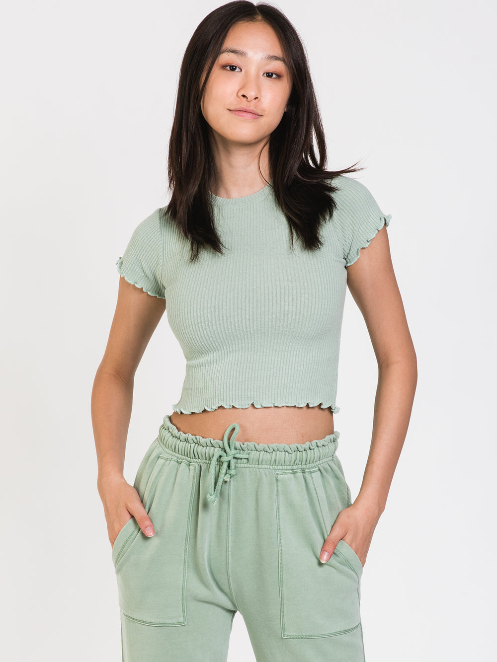 HARLOW ALLIE RIBBED TEE - CLEARANCE