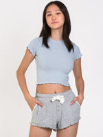 HARLOW ALLIE RIBBED TEE - CLEARANCE