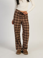 HARLOW NORA WIDE LEG PANT - TAUPE