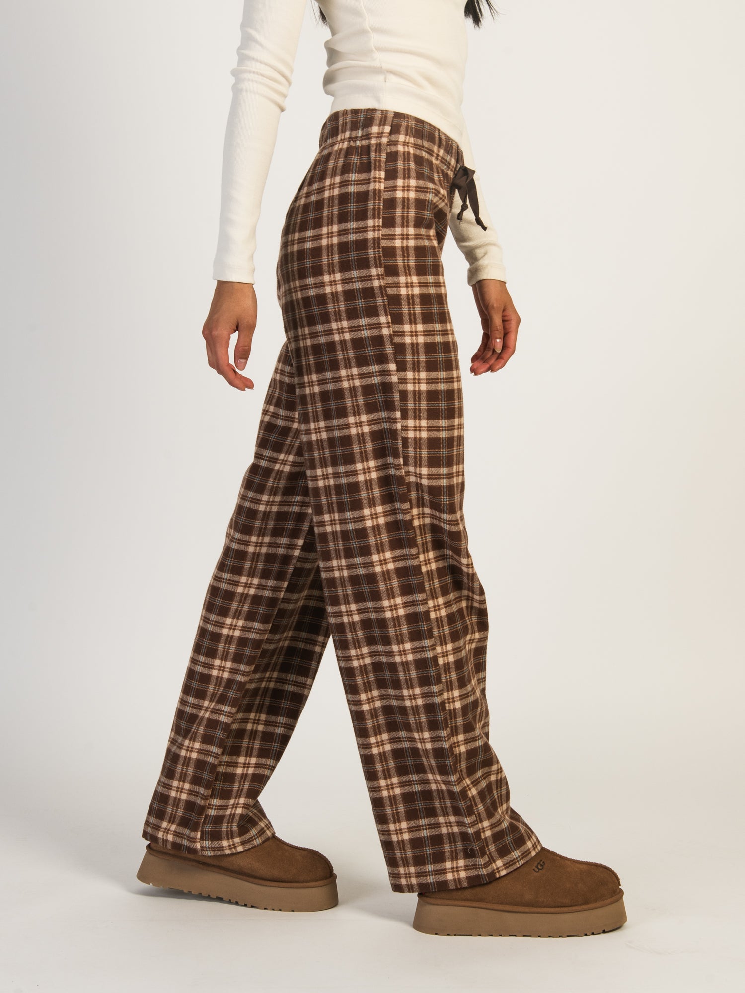 HARLOW NORA WIDE LEG PANT - TAUPE CLEARANCE