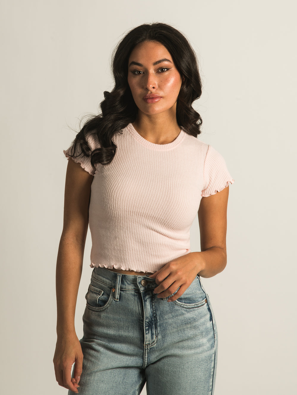 HARLOW ALLIE RIBBED TEE - CLEARANCE