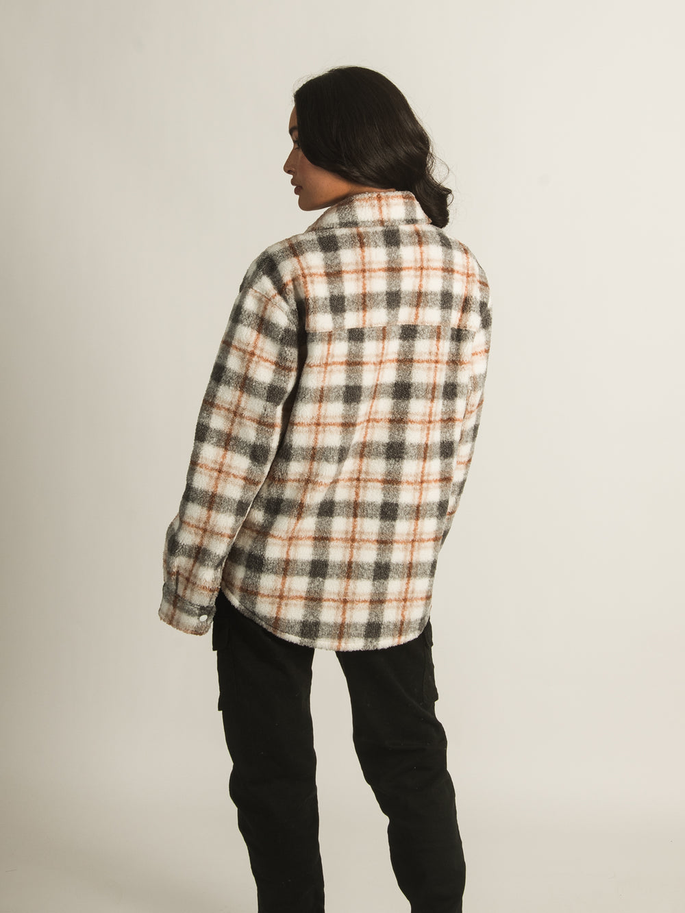 HARLOW PLAID LOOPER SHIRT JACKET - CLEARANCE