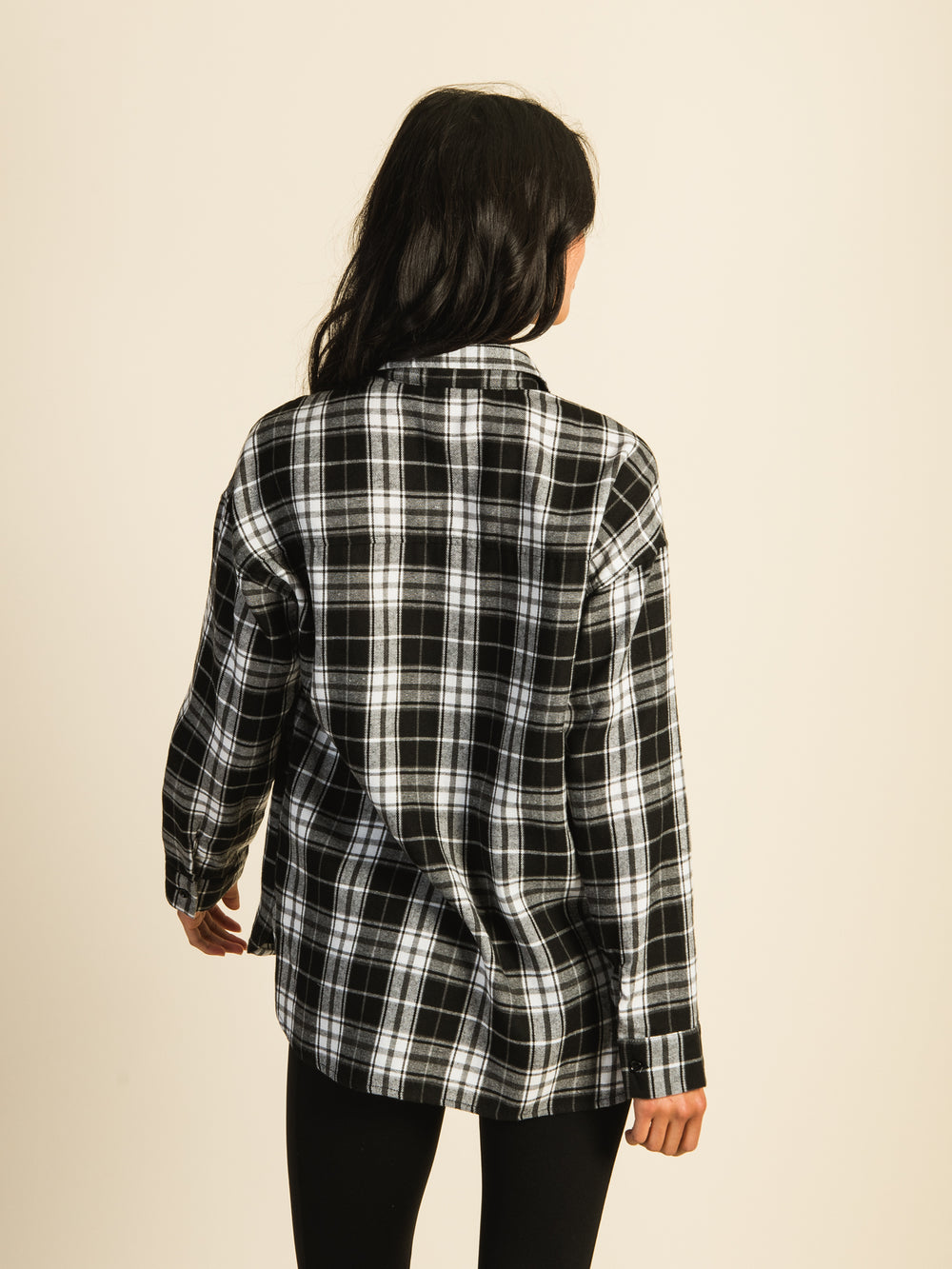 HARLOW CAROLINA FLANNEL SHIRT - BLACK