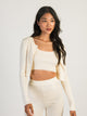 HARLOW HARLOW HOLLY RIBBED CARDIGAN - CREAM - Boathouse