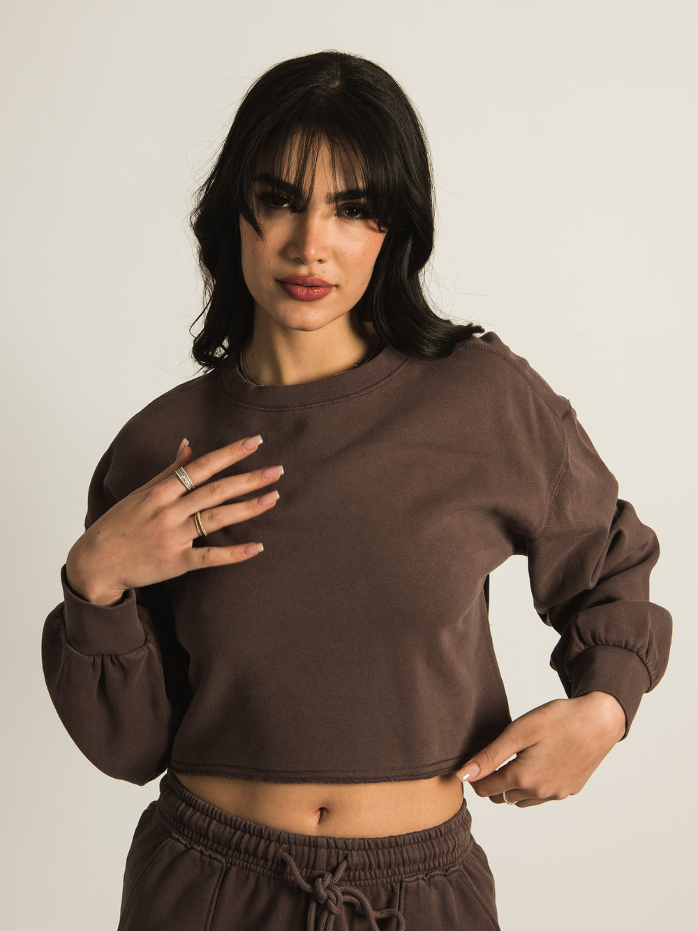 HARLOW GISELLE CROPPED CREW  - CLEARANCE