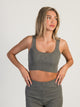 HARLOW HARLOW HOLLY RIBBED TANK TOP - CHARCOAL - Boathouse