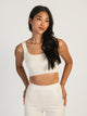 HARLOW HARLOW HOLLY RIBBED TANK TOP - CREAM - Boathouse