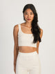 HARLOW HARLOW HOLLY RIBBED TANK TOP - CREAM - Boathouse